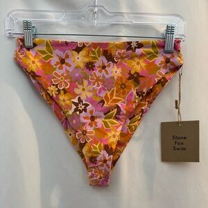 Stone Fox Swim Sumatra Swim Bottoms in Retro Pop